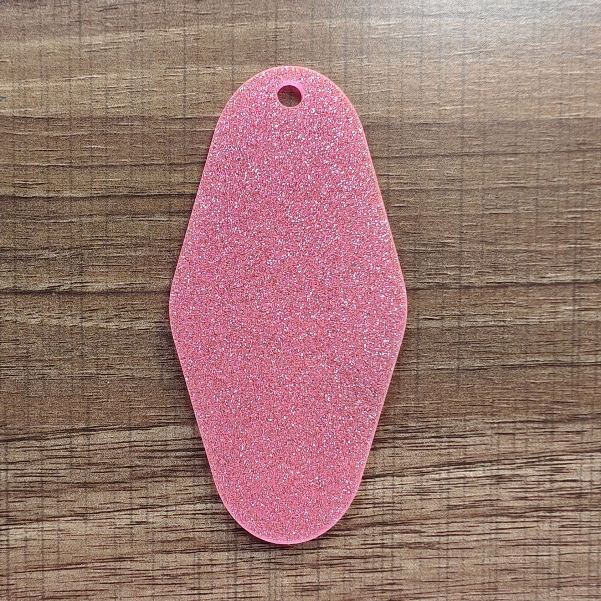 Wholesale Blank Unfinished Acrylic Name Tag Motel Keychain Luggage Pendant